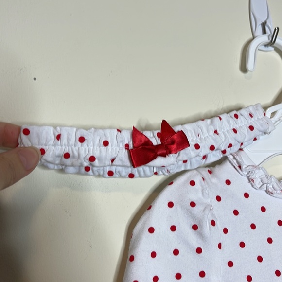 Little Me Christmas Tree Embellished Top, Leggings & Headband Set NWOT Size 9M - Picture 5 of 8